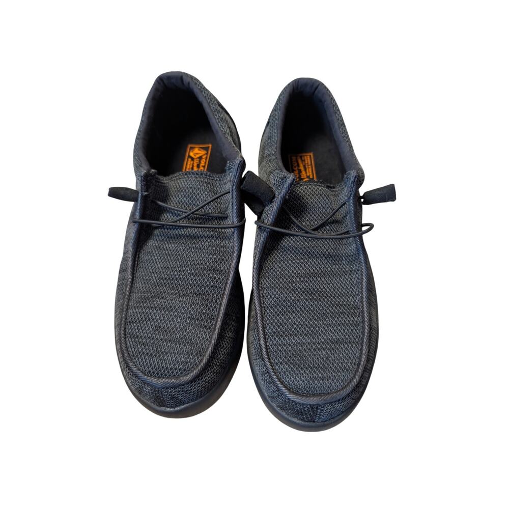 Volcom Men’s Black Charcoal Gray Lace Up Casual Work Dress Shoes Size 8W